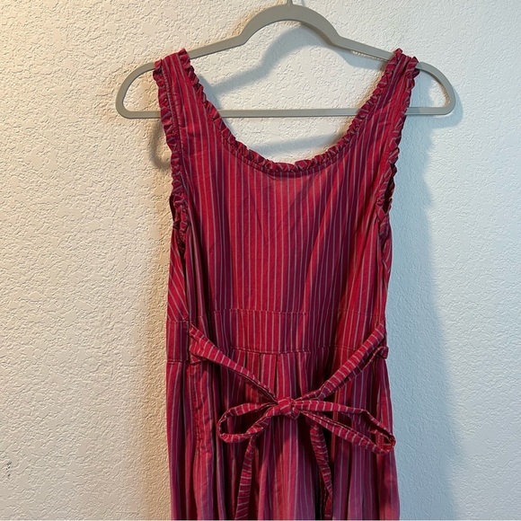 Women’s Converse pink ombré sleeveless a-line belted dress size medium M - Picture 6 of 6